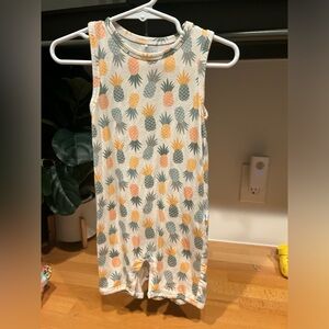 Posh peanut pineapple zip romper